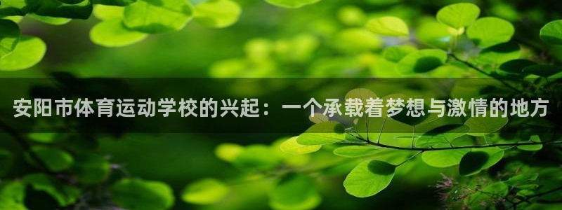 MK体育官方正版app集团官网首页：安阳市体育运动学