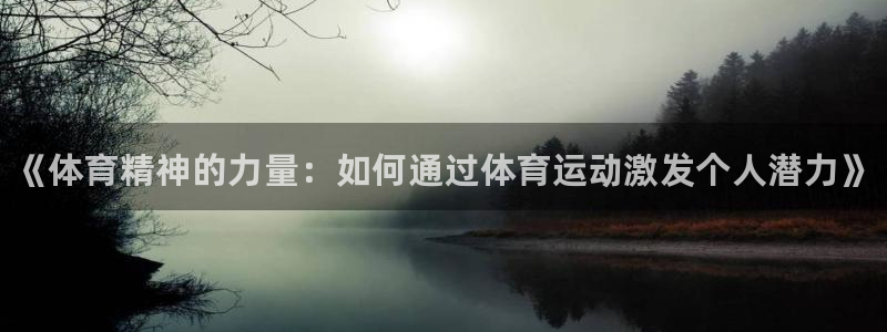 MK体育官方正版app五金厂：《体育精神的力量：如何